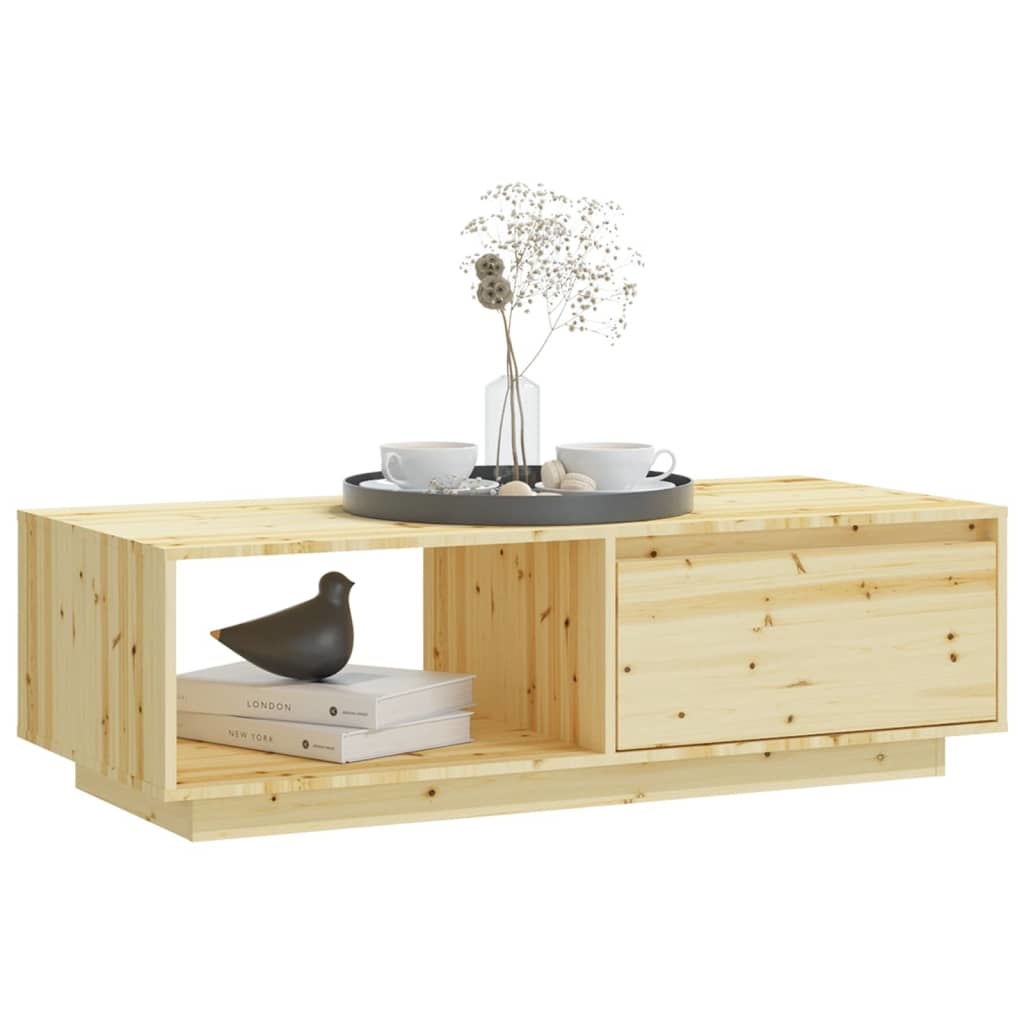 VidaXL Salontafel 110x50x33,5 cm massief vurenhout