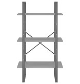 VidaXL Opbergrek 60x30x105 cm spaanplaat grijs