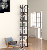 vidaXL Boekenkast met 6 schappen 40x30x210 cm spaanplaat wit