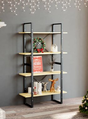 vidaXL Boekenkast met 4 schappen 80x30x140 cm massief grenenhout