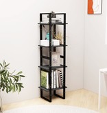 vidaXL Boekenkast met 4 schappen 40x30x140 cm massief grenenhout grijs