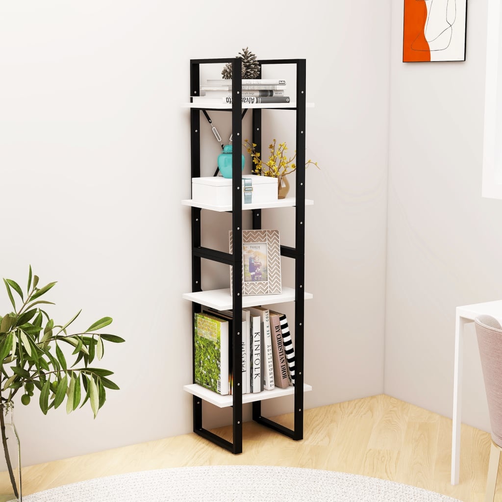 vidaXL Boekenkast met 4 schappen 40x30x140 cm massief grenenhout