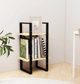 vidaXL Boekenkast met 2 schappen 40x30x70 cm massief grenenhout