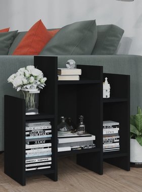 VidaXL Bijzetkast 60x26x60 cm spaanplaat zwart