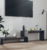 VidaXL Tv-meubel 180x30x43 cm spaanplaat hoogglans grijs