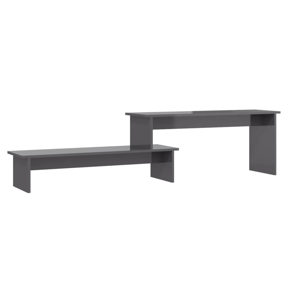 VidaXL Tv-meubel 180x30x43 cm spaanplaat hoogglans grijs