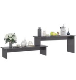 VidaXL Tv-meubel 180x30x43 cm spaanplaat hoogglans grijs