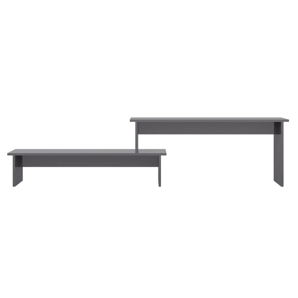 VidaXL Tv-meubel 180x30x43 cm spaanplaat hoogglans grijs