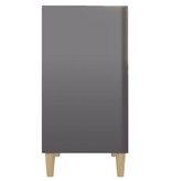 VidaXL Dressoir 57x35x70 cm spaanplaat hoogglans grijs