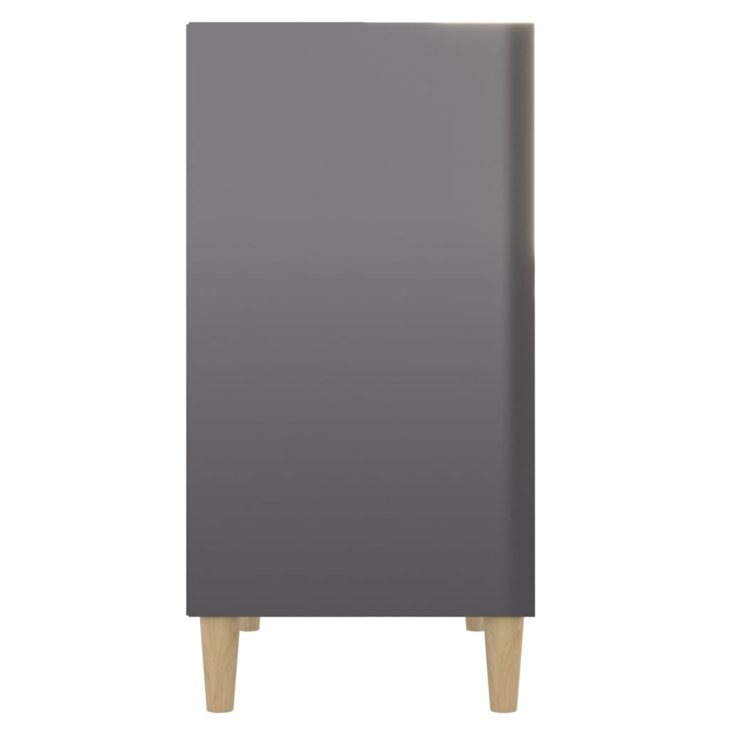 VidaXL Dressoir 57x35x70 cm spaanplaat hoogglans grijs
