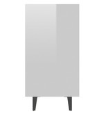 VidaXL Dressoir 103,5x35x70 cm spaanplaat hoogglans wit
