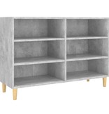 VidaXL Dressoir 103,5x35x70 cm spaanplaat betongrijs