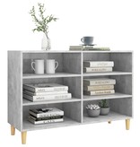 VidaXL Dressoir 103,5x35x70 cm spaanplaat betongrijs
