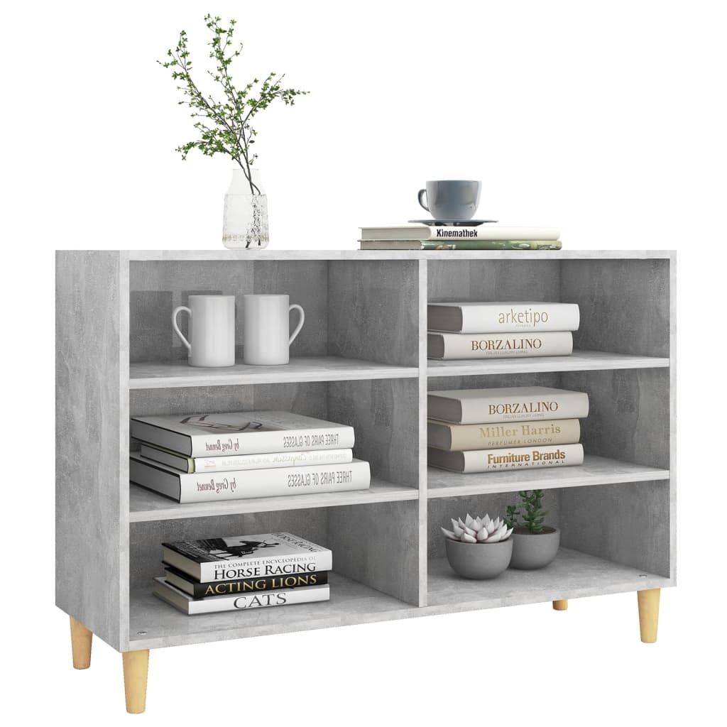 VidaXL Dressoir 103,5x35x70 cm spaanplaat betongrijs