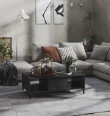 VidaXL Salontafel 103,5x60x35 cm spaanplaat hoogglans grijs