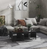 VidaXL Salontafel 103,5x60x35 cm spaanplaat hoogglans grijs