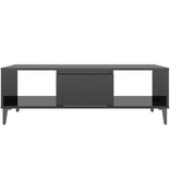 vidaXL Salontafel 103,5x60x35 cm spaanplaat hoogglans zwart