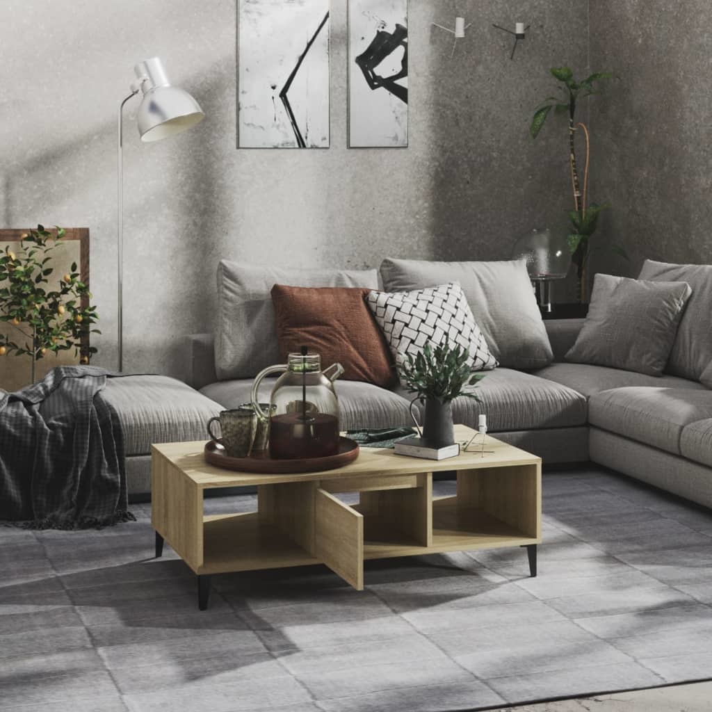 VidaXL Salontafel 103,5x60x35 cm spaanplaat sonoma eikenkleurig