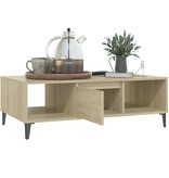 VidaXL Salontafel 103,5x60x35 cm spaanplaat sonoma eikenkleurig