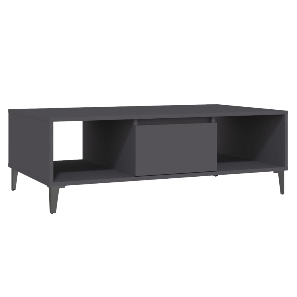 VidaXL Salontafel 103,5x60x35 cm spaanplaat grijs