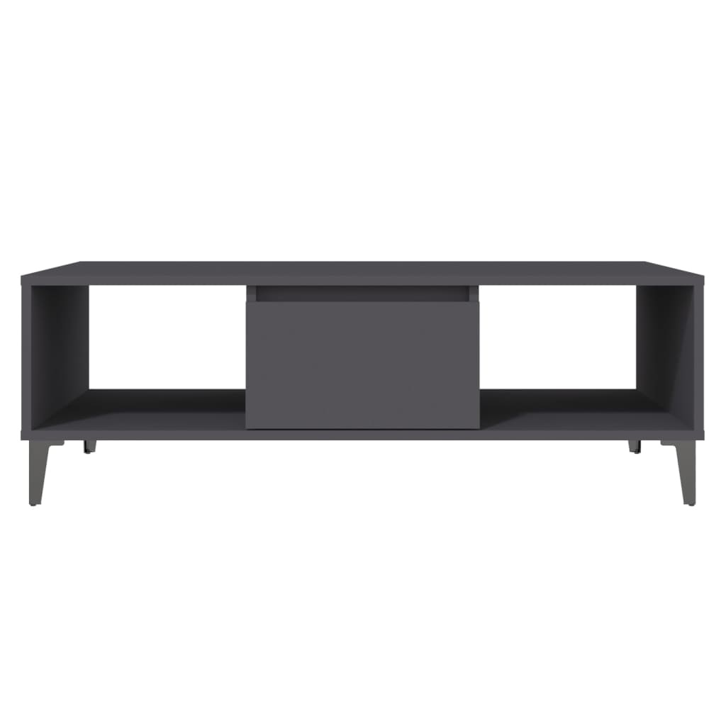 VidaXL Salontafel 103,5x60x35 cm spaanplaat grijs