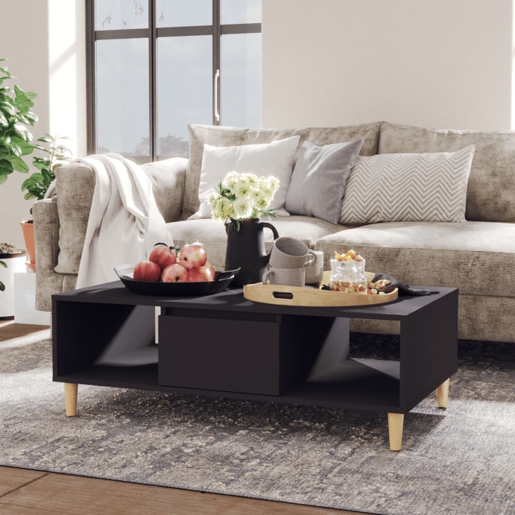 VidaXL Salontafel 103,5x60x35 cm spaanplaat grijs