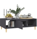 VidaXL Salontafel 103,5x60x35 cm spaanplaat grijs