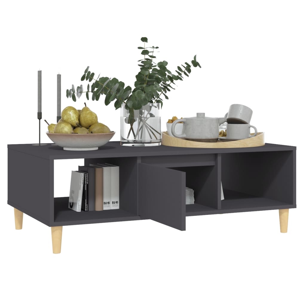 VidaXL Salontafel 103,5x60x35 cm spaanplaat grijs