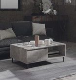 VidaXL Salontafel 90x60x35 cm spaanplaat betongrijs
