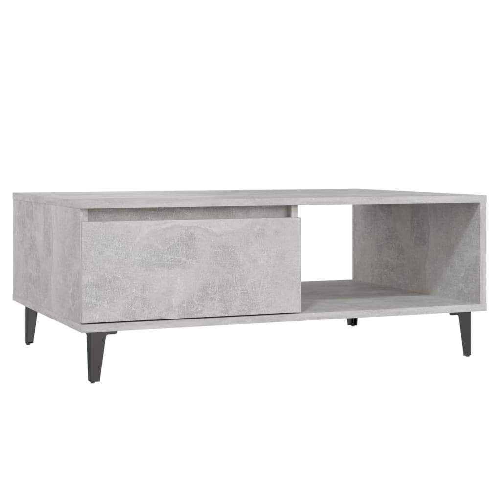 VidaXL Salontafel 90x60x35 cm spaanplaat betongrijs