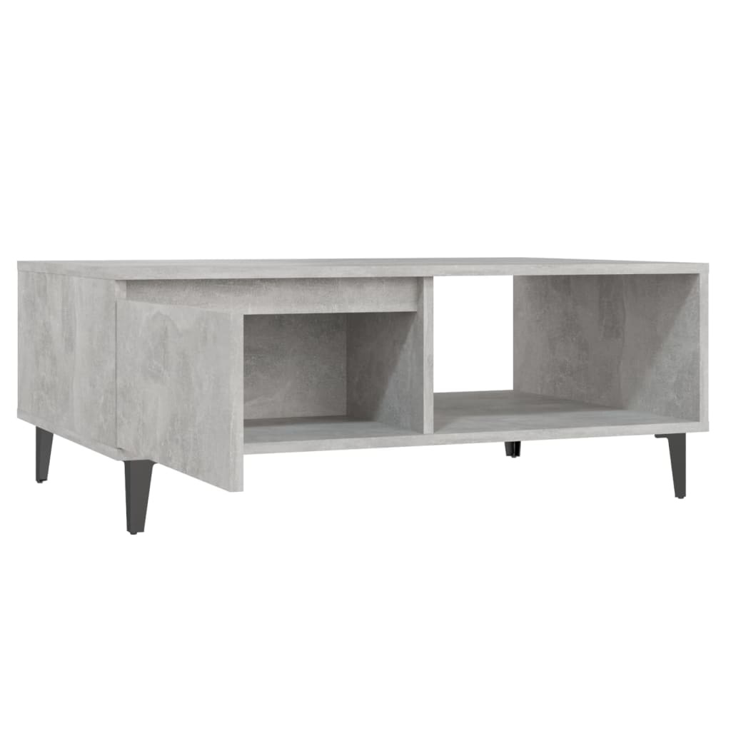 VidaXL Salontafel 90x60x35 cm spaanplaat betongrijs