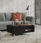 VidaXL Salontafel 90x60x35 cm spaanplaat zwart