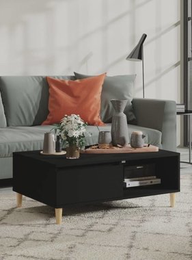 VidaXL Salontafel 90x60x35 cm spaanplaat zwart