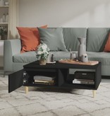 VidaXL Salontafel 90x60x35 cm spaanplaat zwart