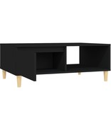 VidaXL Salontafel 90x60x35 cm spaanplaat zwart