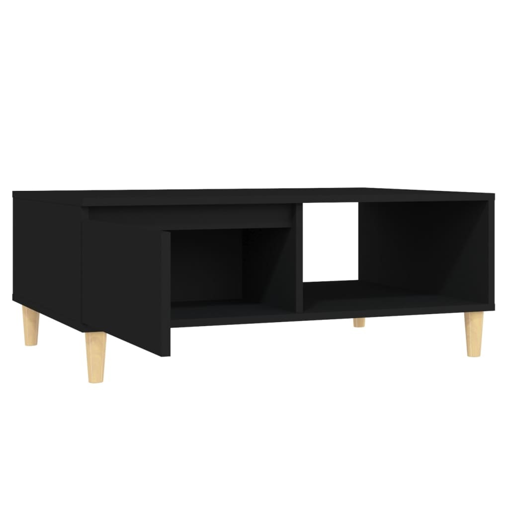 VidaXL Salontafel 90x60x35 cm spaanplaat zwart