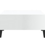 VidaXL Salontafel 60x60x30 cm spaanplaat hoogglans wit