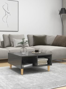 VidaXL Salontafel 60x60x30 cm spaanplaat hoogglans grijs