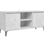 VidaXL Tv-meubel met metalen poten 103,5x35x50 cm betongrijs