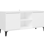 VidaXL Tv-meubel met metalen poten 103,5x35x50 cm wit