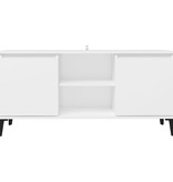 VidaXL Tv-meubel met metalen poten 103,5x35x50 cm wit