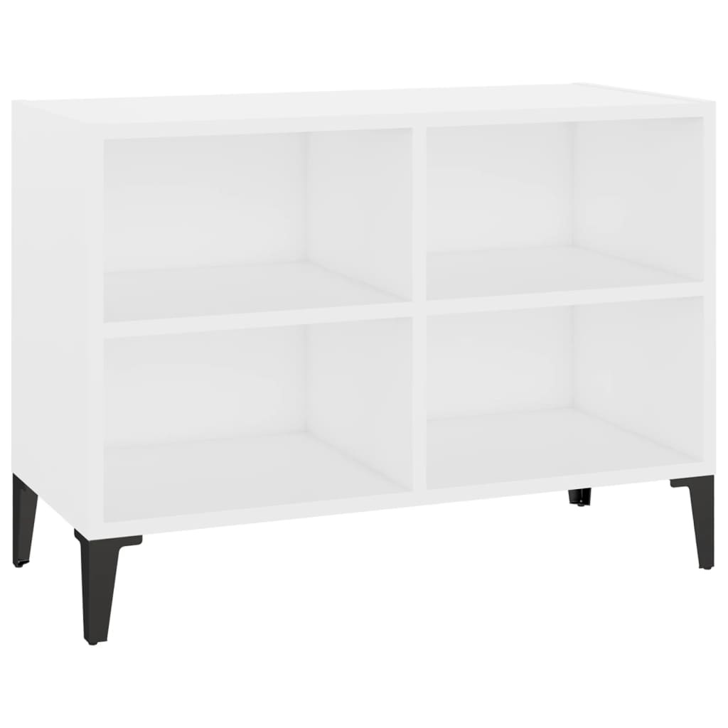 VidaXL Tv-meubel met metalen poten 69,5x30x50 cm wit