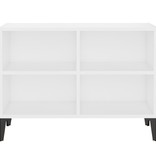 VidaXL Tv-meubel met metalen poten 69,5x30x50 cm wit