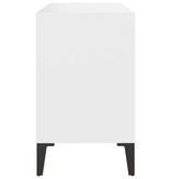 VidaXL Tv-meubel met metalen poten 69,5x30x50 cm wit