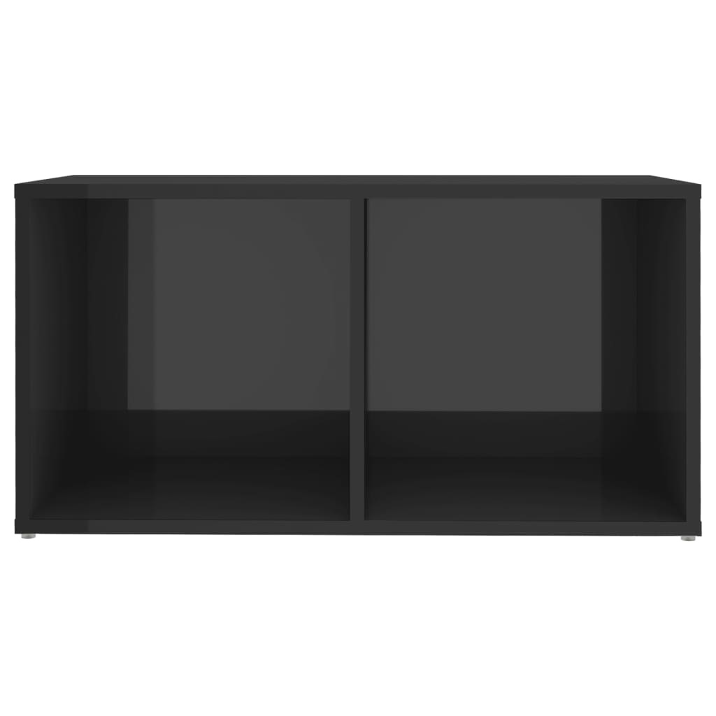 VidaXL Tv-meubel 72x35x36,5 cm spaanplaat hoogglans grijs