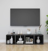 VidaXL Tv-meubelen 4 st 37x35x37 cm spaanplaat hoogglans grijs