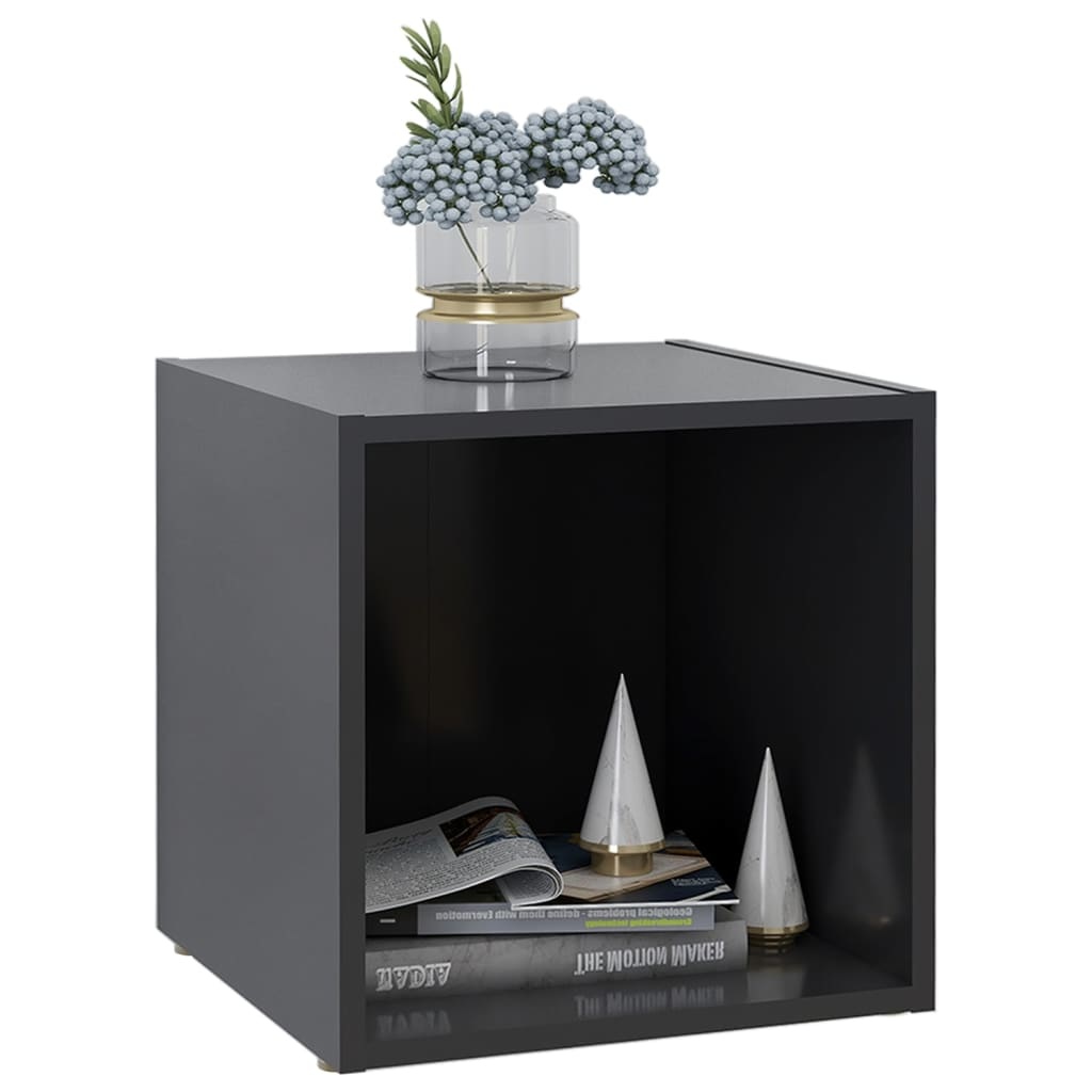 VidaXL Tv-meubelen 4 st 37x35x37 cm spaanplaat grijs