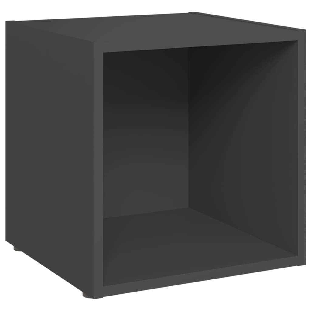 VidaXL Tv-meubelen 4 st 37x35x37 cm spaanplaat grijs