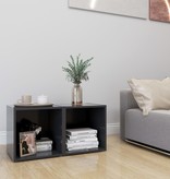 VidaXL Tv-meubelen 2 st 37x35x37 cm spaanplaat grijs