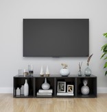 VidaXL Tv-meubelen 2 st 37x35x37 cm spaanplaat grijs